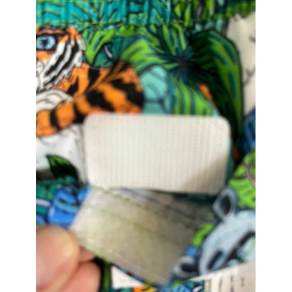 Boardies Swim Shorts 9 Blue Trunks‎ Travel Classic Beach Preppy Lion Colorful